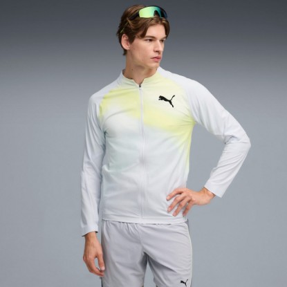 Lightspeed Ultraweave Men's Lightweight Running Jacket, Silver Mist-AOP, extralarge