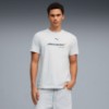 McLAREN RACING Men's Logo Tee, White Glow Heather, extralarge