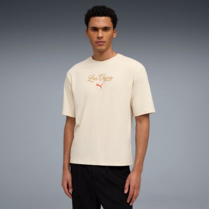 Wardrobe Essentials Las Vegas Men's Graphic Tee, Alpine Snow, extralarge