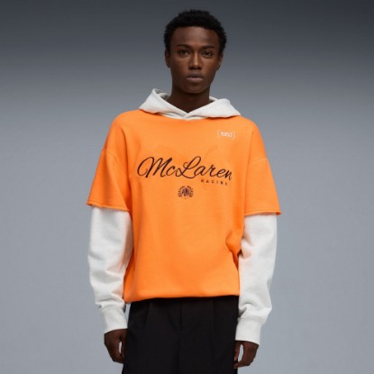 McLAREN RACING Men's Hoodie, Papaya, extralarge