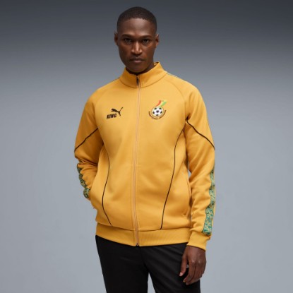 Ghana KING Anthem Men's Track Jacket, Archive Gold-PUMA Black, extralarge