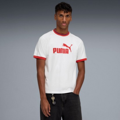 T7 Men's Ringer Tee, PUMA White, extralarge