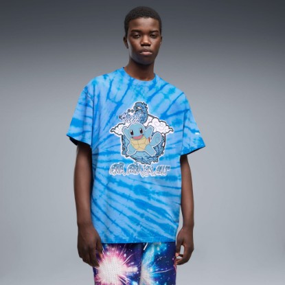 PUMA x POKÉMON Squirtle Men's Oversized Tee, Team Light Blue, extralarge