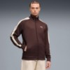 T7 Men's Track Jacket, Chocolate Brown, extralarge