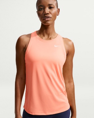 Nike Dri-FIT Women's Training Tank - Orange Pulse/White