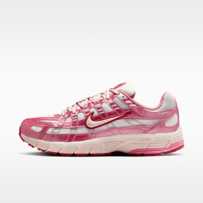 Nike P-6000 Women's Shoes - Summit White/Peony/Team Crimson/Silt Red