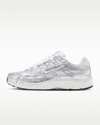 Nike P-6000 Women's Shoes - White/Blue Tint/Sail/Metallic Silver
