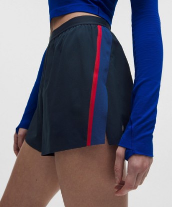 High-Rise Split Short 3" *Stripe - True Navy/Clubhouse Blue/Oxford Red