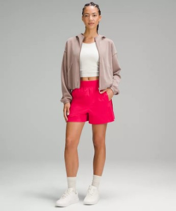 Picture of Stretch Woven Relaxed-Fit High-Rise Short 4"