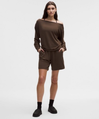 BeCalm Mid-Rise Bermuda Short - Walnut Crunch