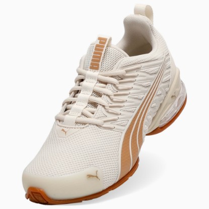 Voltaic Evo Women's Shoes, Alpine Snow-PUMA Gold-Gum, extralarge