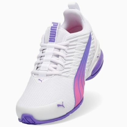 Voltaic Evo Formstrip Fade Women's Sneakers, PUMA White-Dark Amethyst, extralarge