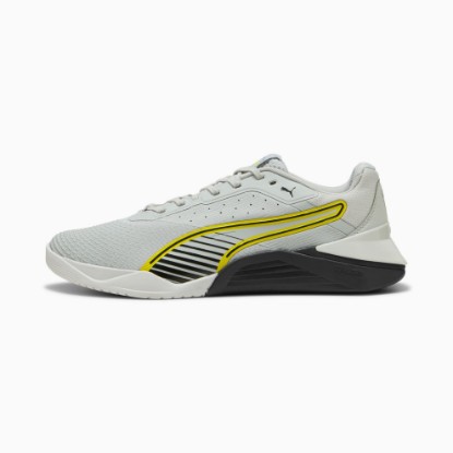 Fuse 4.0 Training Shoes, Cool Light Gray-PUMA Black-Lux Lime, extralarge