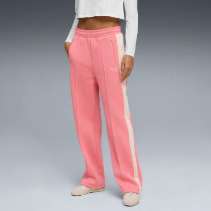 T7 Women's Straight Track Pants, Wild Pink, extralarge