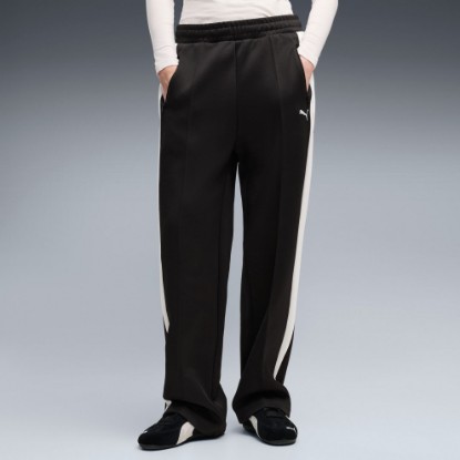 T7 Women's Straight Track Pants, PUMA Black, extralarge