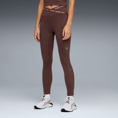 PUMA Strong Women's High Waist, 7/8 Tight, Chocolate Brown, extralarge