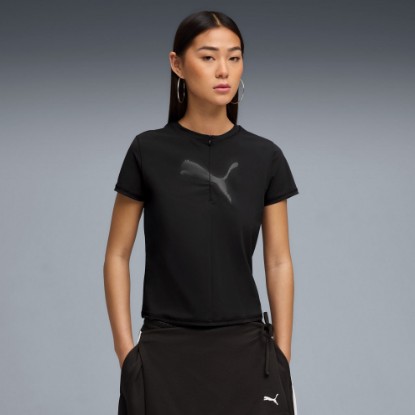 Dare To Women's Slim Graphic Tee, PUMA Black, extralarge