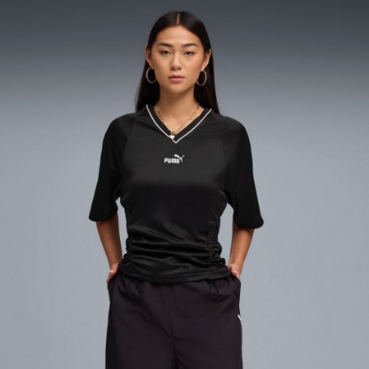 FUTURE.PUMA.ARCHIVE Women's Slim Soccer Jersey, PUMA Black, extralarge