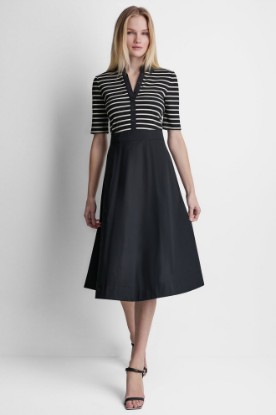 FIT & FLARE MIDI SHIRT DRESS VIEW 1 | MIDI DRESSES