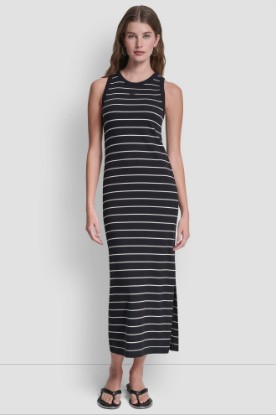 RIBBED TANK MAXI DRESS VIEW 1 | MAXI DRESSES