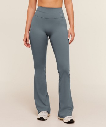 Crossover Back Flared Leggings - View 1