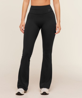 Crossover Back Flared Leggings - View 1