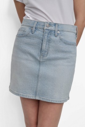 MINI SKIRT WITH RHINESTONE EMBELLISHMENT VIEW 1 | Skirts