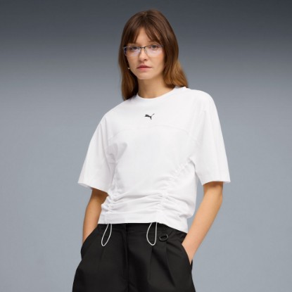 Dare To Women's Fitted Waist Tee, PUMA White, extralarge