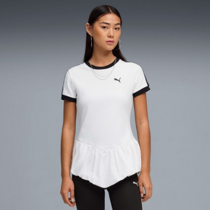 T7 Women's Balloon Tee, PUMA White, extralarge