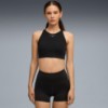 PUMA x HYROX Shapeluxe High Neck Women's Moisture Wicking, Mid Impact Sports Bra, PUMA Black, extralarge