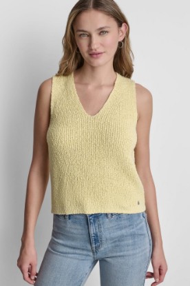 V-NECK SWEATER TANK VIEW 1 | Tees & Tanks
