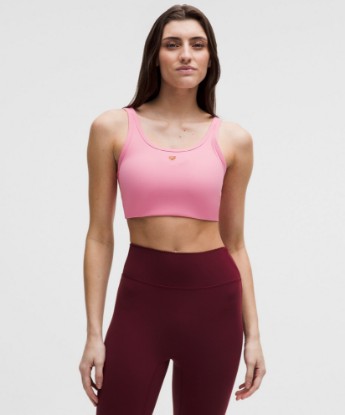 Nulu Ribbed Scoopneck Bra Light Support, B/C Cup *Heart - Candy Cloud