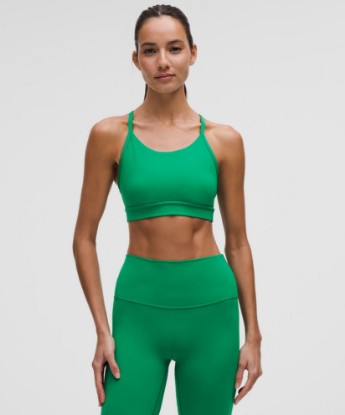 Flow Y Mid-Support Bra *B/C Cup - Raceway Green