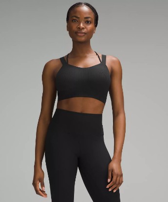 Picture of Like a Cloud Ribbed Longline Bra *Light Support, D/DD Cup