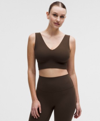 Walnut Crunch lululemon Align™ V-Neck Bra Light Support, DDD/G Cup