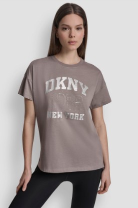 Picture of DKNY 1989 LOGO RHINESTUD TEE
