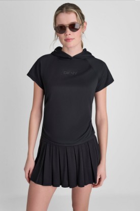 MESH HOODED LOGO TEE VIEW 1 | Tees & Tanks