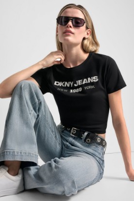 DKNY JEANS 1989 LOGO TEE VIEW 1 | Tees & Tanks