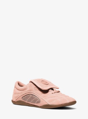 Kyler Suede and Mesh Trainer in SOFT PINK | Michael Kors