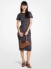 Picture of Laser Cut Mirror Scuba Midi Dress