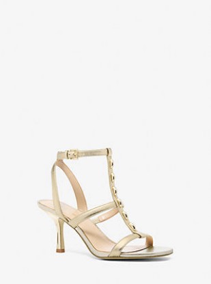 Picture of Nara Studded Metallic Leather Sandal