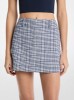 Picture of Plaid Stretch Crepe Trouser Mini Skirt