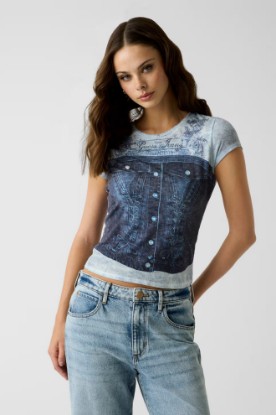 Picture of Printed T-Shirt - Blue