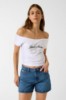 صورة Off Shoulder T-Shirt - Black