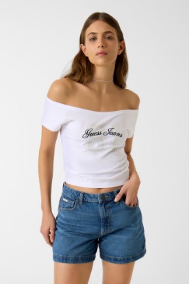 Picture of Off Shoulder T-Shirt - Black