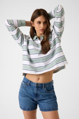 Picture of Striped Polo - Green