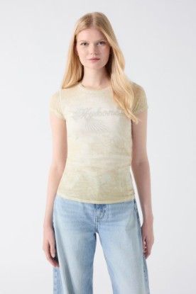 Picture of Rhinestones T-Shirt - Yellow
