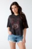 Picture of Printed Boxy T-Shirt - Black