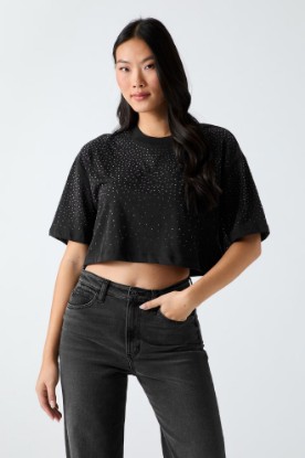 Picture of Rhinestones T-Shirt - Black