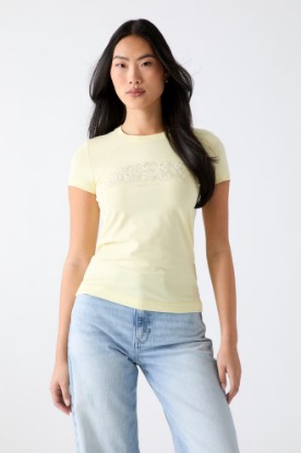 Picture of Eco Lace Signature Logo Tee - Yellow